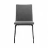 Lyon Gray Fabric and Metal Dining Room Chairs - Set of 2 02 - Lyon Gray Fabric and Metal Dining Room Chairs - Set of 2 02