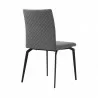 Lyon Gray Fabric and Metal Dining Room Chairs - Set of 2 03 - Lyon Gray Fabric and Metal Dining Room Chairs - Set of 2 03