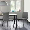 Lyon Gray Fabric and Metal Dining Room Chairs - Set of 2 - Lyon Gray Fabric and Metal Dining Room Chairs - Set of 2