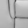 Armen Living Lizette Contemporary Sofa in Dark Brown Wood Finish and Dove Gray Genuine Leather Open View - Armen Living Lizette Contemporary Sofa in Dark Brown Wood Finish and Dove Gray Genuine Leather Open View