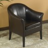 1404 Brown Leather Club Chair - Lifestyle
