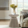 Armen Living Umbre Concrete Indoor Outdoor Accent Stool End Table Lifestyle