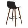 Armen Living Maddie Contemporary Barstool in Walnut Wood Finish and Brown Faux Leather 005 - Armen Living Maddie Contemporary Barstool in Walnut Wood Finish and Brown Faux Leather 005