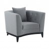 Armen Living Melange Velvet Accent Chair With Black Wood Base 02