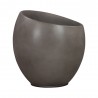 Armen Living Moonstone Large Indoor or Outdoor Planter in Grey Concrete Full View