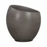 Armen Living Moonstone Large Indoor or Outdoor Planter in Grey Concrete Full View - Armen Living Moonstone Large Indoor or Outdoor Planter in Grey Concrete Full View