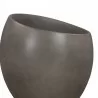 Armen Living Moonstone Large Indoor or Outdoor Planter in Grey Concrete- Front - Armen Living Moonstone Large Indoor or Outdoor Planter in Grey Concrete- Front