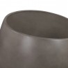 Armen Living Moonstone Large Indoor or Outdoor Planter in Grey Concrete Top