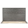 Armen Living Makena Frame Bed in Grey Acacia Wood Top