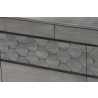 Armen Living Makena 6 Drawer Dresser in Grey Acacia Wood Close View