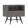 Armen Living Makena 1 Drawer Night Stand in Grey Acacia Wood in Gray 02