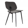 Armen Living Miki Mid-Century Black Wood Dining Accent Chairs (Set of 2) In Black Powder 02