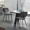 Armen Living Miki Mid-Century Walnut Wood Dining Accent Chairs (Set of 2) In Brown - Armen Living Miki Mid-Century Walnut Wood Dining Accent Chairs (Set of 2) In Brown