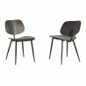 Armen Living Miki Mid-Century Walnut Wood Dining Accent Chairs (Set of 2) In Brown 01 - Armen Living Miki Mid-Century Walnut Wood Dining Accent Chairs (Set of 2) In Brown 01