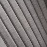 Maine Contemporary Dining Chair in Matte Black Finish and Gray Fabric - Set of 2  010