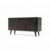 Mohave Mid-Century Tundra Grey Acacia 6 Drawer Dresser - Back Angled