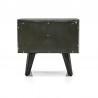 Armen Living Mohave Mid-Century Tundra Gray Acacia Single Drawer Night Stand  03