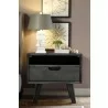 Armen Living Mohave Mid-Century Tundra Gray Acacia Single Drawer Night Stand  - Armen Living Mohave Mid-Century Tundra Gray Acacia Single Drawer Night Stand 