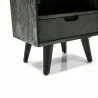Mohave Mid-Century Tundra Grey Acacia Single Drawer Night Stand - Leg Detail - Mohave Mid-Century Tundra Grey Acacia Single Drawer Night Stand - Leg Detail