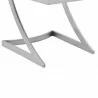 Armen Living Marc Vintage Faux Leather And Brushed Stainless Steel Dining Room Chairs 01 - Armen Living Marc Vintage Faux Leather And Brushed Stainless Steel Dining Room Chairs 01