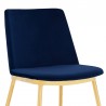 Messina Modern Blue Velvet and Gold Metal Leg Dining Room Chairs - Set of 2 05