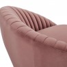Mitzy Blush Velvet Swivel Accent Chair with Gold Base 5