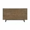 Armen Living Marquis 6 Drawer Oak Wood Dresser with Black Metal Legs Back View - Armen Living Marquis 6 Drawer Oak Wood Dresser with Black Metal Legs Back View