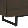 Armen Living Marquis 6 Drawer Oak Wood Dresser with Black Metal Legs Bottom View - Armen Living Marquis 6 Drawer Oak Wood Dresser with Black Metal Legs Bottom View