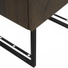 Armen Living Marquis 1 Drawer Oak Wood Nighstand With Black Metal Legs 04
