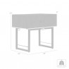 Armen Living Marquis 1 Drawer Oak Wood Nighstand With Black Metal Legs 07