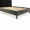 Armen Living Mohave Mid-Century Tundra Gray Acacia Platform Bed Angle