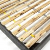 Armen Living Mohave Mid-Century Tundra Gray Acacia Platform Bed Top
