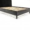 Mohave Mid Century Tundra Grey Acacia Queen Platform Bed - Angled without Cushion