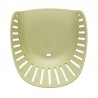 Nassau Outdoor Arm Dining Chairs in Sage Green Finish with Wood legs- Set of 2 3