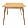 Armen Living Nassau Outdoor Rectangle Dining Table In Natural Wood Finish 3