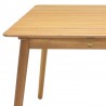 Armen Living Nassau Outdoor Rectangle Dining Table In Natural Wood Finish 5