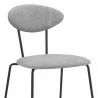 Armen Living Neo Modern Gray Fabric And Black Metal Dining Room Chairs - Set of 2 07 - Armen Living Neo Modern Gray Fabric And Black Metal Dining Room Chairs - Set of 2 07