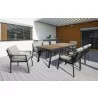 Nofi Outdoor Patio Dining Chair - Dining Set Lifestyle - Nofi Outdoor Patio Dining Chair - Dining Set Lifestyle