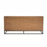 Armen Living Nevada Rustic Oak Wood Sideboard In Balsamico Back View