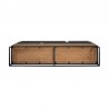 Armen Living Nevada Rustic Oak Wood Sideboard In Balsamico Bottom View