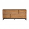 Armen Living Nevada Rustic Oak Wood Sideboard In Balsamico Front
