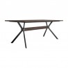 Armen Living Nevada Rustic Oak Wood Trestle Base Dining Table 03