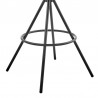 Armen Living Odessa Bar Stool In Charcoal Fabric And Black Finish  006