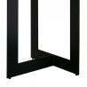 Armen Living Odet Rectangular 87" Dining Table In Concrete And Black Metal In Gray 06