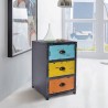 Oskar Industrial 3-Drawer End Table - Lifestyle