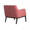 Armen Living Oliver Pink Velvet Modern Accent Chair with Wood Legs 003