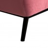 Armen Living Oliver Pink Velvet Modern Accent Chair with Wood Legs 004