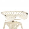 Osbourne Adjustable Industrial Metal Barstool in Antique White finish 04