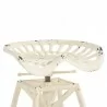 Osbourne Adjustable Industrial Metal Barstool in Antique White finish 04 - Osbourne Adjustable Industrial Metal Barstool in Antique White finish 04