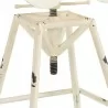 Osbourne Adjustable Industrial Metal Barstool in Antique White finish 02 - Osbourne Adjustable Industrial Metal Barstool in Antique White finish 02